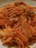簡単ランチに、アラビアータ焼きそば