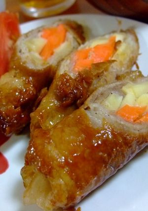 にんじん＆じゃがいもの豚肉巻き巻き♪-レシピのメイン写真