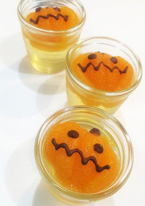 ハロウィン★ぷるるんみかんゼリー-レシピのメイン写真