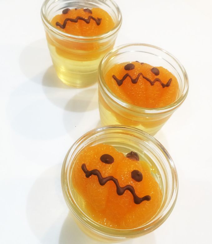 ハロウィン★ぷるるんみかんゼリー-レシピのメイン写真