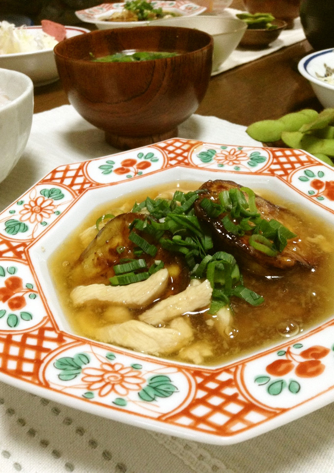 賀茂なすのたっぷり和風あんかけ-レシピのメイン写真