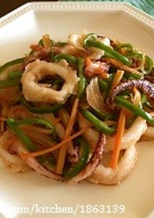 野菜たっぷり☆イカの南蛮漬け-レシピのメイン写真