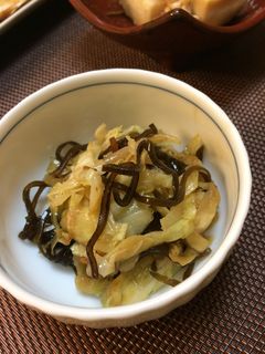 キャベツの塩昆布和え-レシピのメイン写真