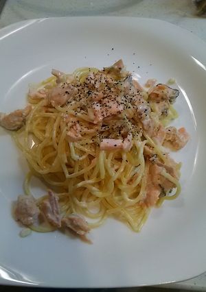 簡単♪鮭のクリームパスタ-レシピのメイン写真