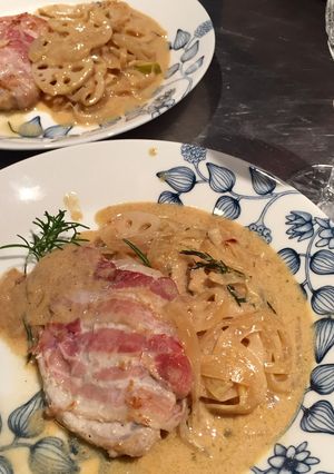 豚肉パンチェッタハーブ ストロガノフ-レシピのメイン写真