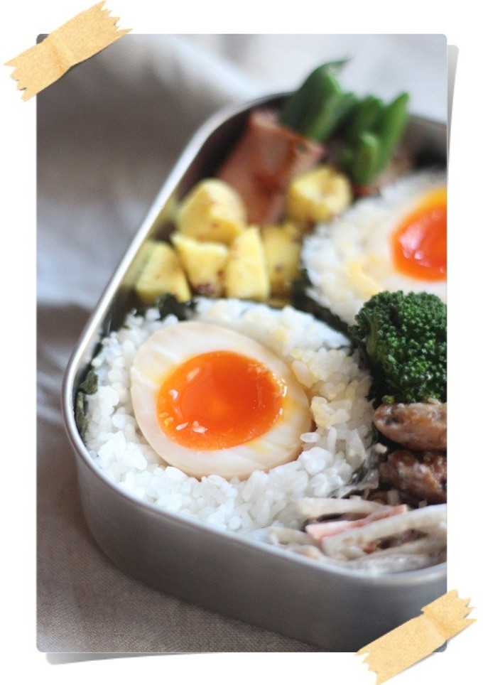 とろ～り味付き半熟卵のおにぎり-レシピのメイン写真