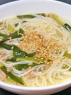 「生姜で温まる」そうめんスープ-レシピのメイン写真