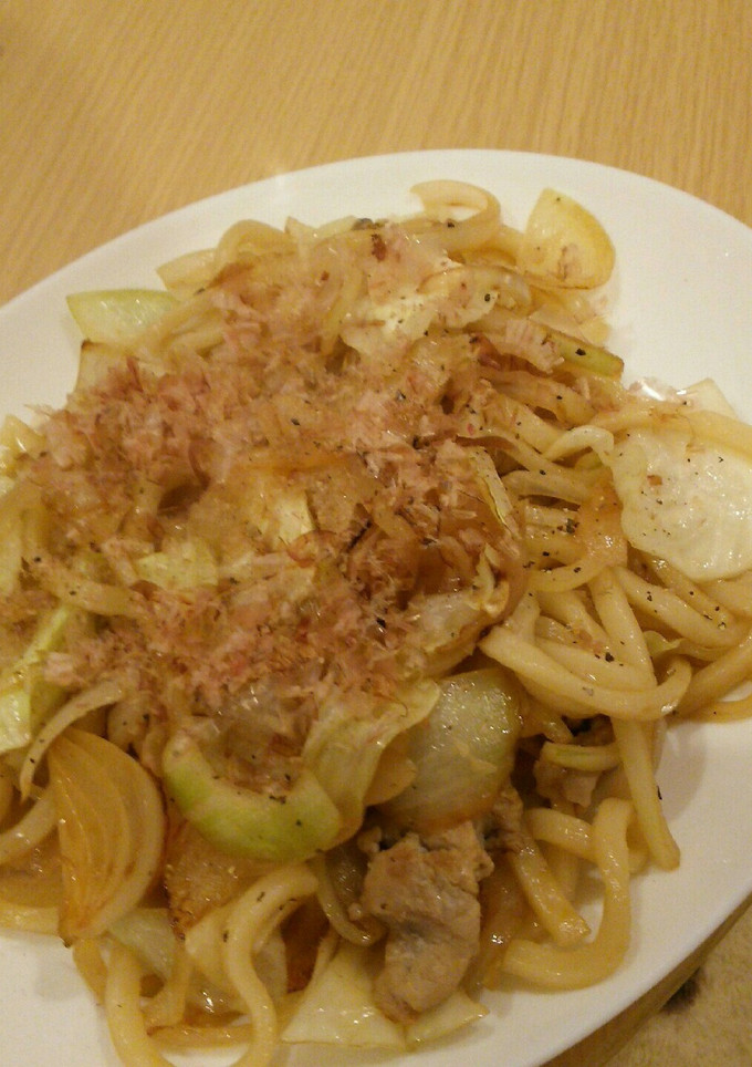 白だしで簡単！焼きうどん♪-レシピのメイン写真