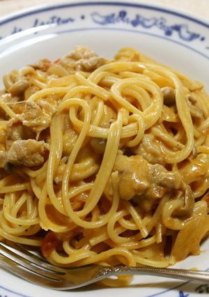 ダシダでパスタ✩トマトチーズクリーム味-レシピのメイン写真
