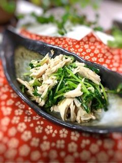 豆苗とササミ和え♪-レシピのメイン写真