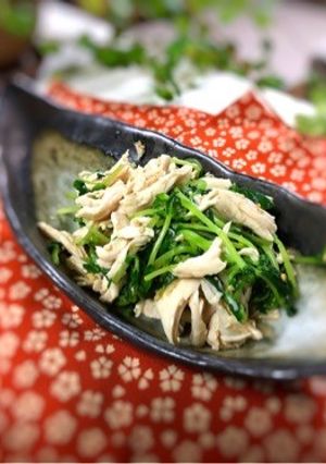 豆苗とササミ和え♪-レシピのメイン写真
