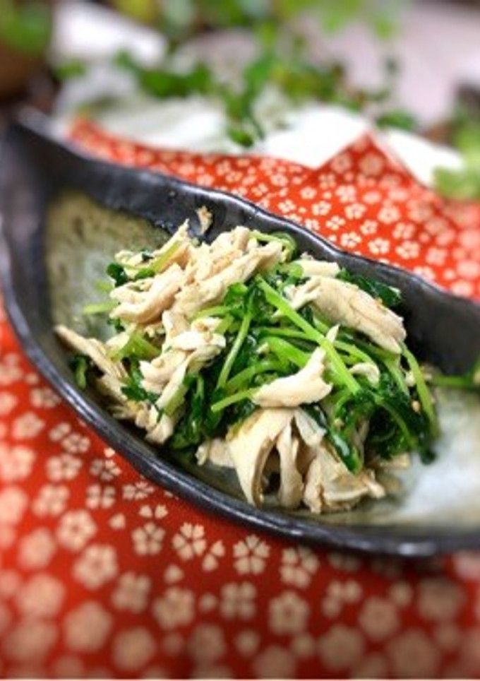 豆苗とササミ和え♪-レシピのメイン写真