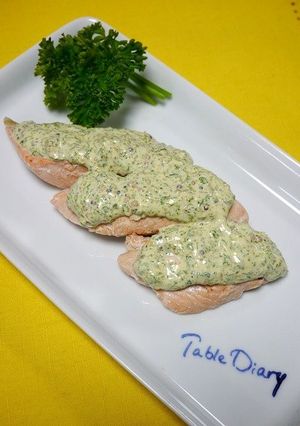 ヘルシー!銀鮭のマヨソース掛け-レシピのメイン写真