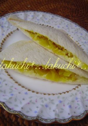 たくあんとチーズのホットサンド-レシピのメイン写真