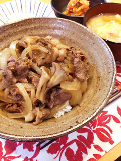 6分で簡単♡香りただよう舞茸牛丼-レシピのメイン写真