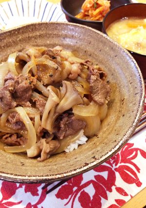 6分で簡単♡香りただよう舞茸牛丼-レシピのメイン写真
