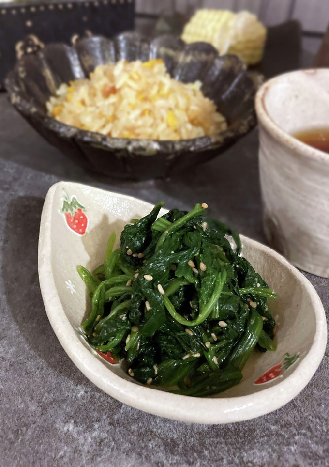 簡単ほうれん草の胡麻和え　☆☆☆-レシピのメイン写真