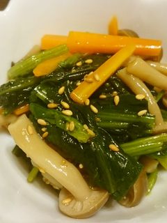 ほうれん草としめじのナムル風-レシピのメイン写真