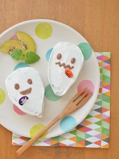 ハロウィン☆簡単おばけちゃんのプチケーキ-レシピのメイン写真
