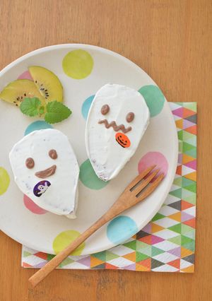 ハロウィン☆簡単おばけちゃんのプチケーキ-レシピのメイン写真