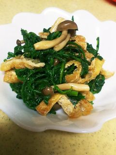 春菊としめじのおひたし-レシピのメイン写真