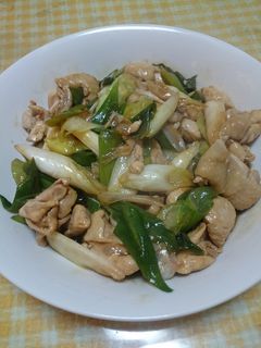 ▲鶏モモと白ネギ炒め-レシピのメイン写真
