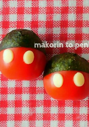 キャラ弁*ミニトマトでミニミッキー-レシピのメイン写真