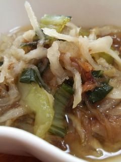 千切大根とチンゲンサイのやわらかダシダ煮-レシピのメイン写真