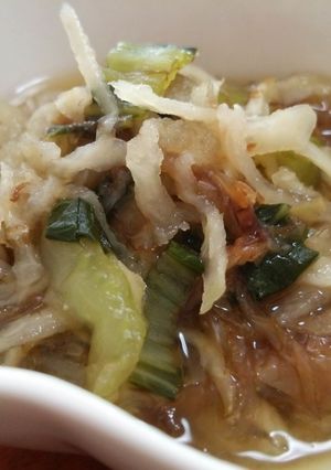 千切大根とチンゲンサイのやわらかダシダ煮-レシピのメイン写真