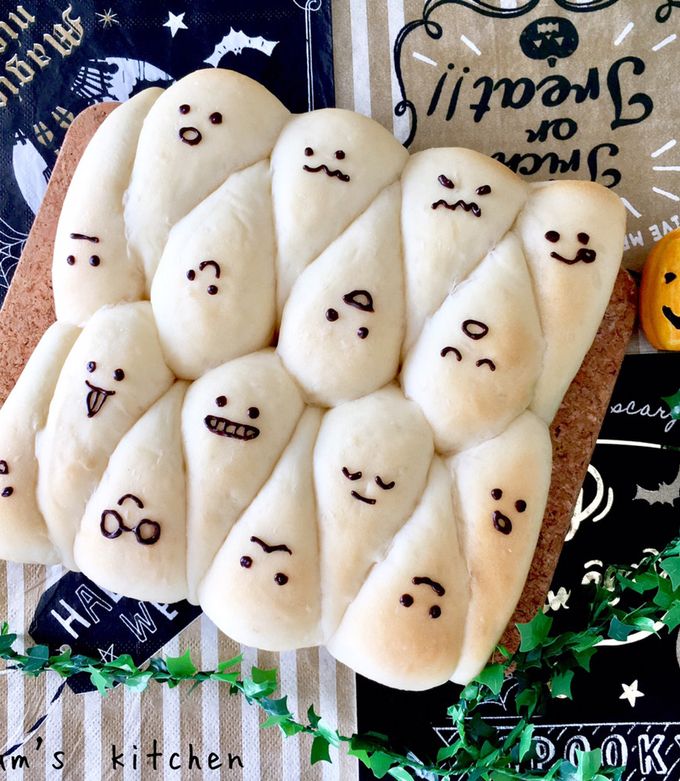 ちぎりパン&おばけロリースパン☆ハロウィン ちぎりパン&おばけロリースパン☆ハロウィン