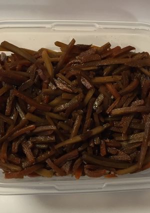 業務用スーパー 冷凍野菜使ってきんぴら-レシピのメイン写真