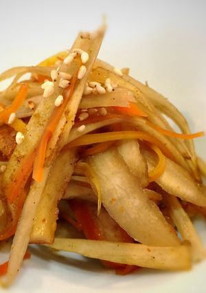簡単♪カレー風味の竹輪きんぴらゴボウ-レシピのメイン写真