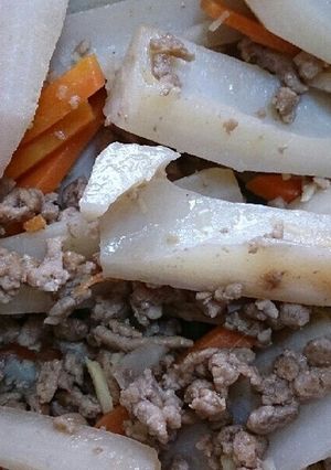 豚ひき肉とれんこんの味ポン炒め-レシピのメイン写真