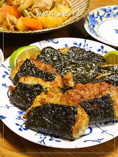 酒飲み喜ぶ✿納豆とつくね芋の磯辺揚げ-レシピのメイン写真