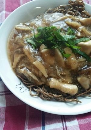 揚げずにパリパリ！和風あんかけ蕎麦-レシピのメイン写真