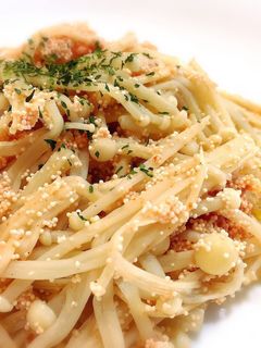 レンジのみで簡単♪明太エノキバター-レシピのメイン写真