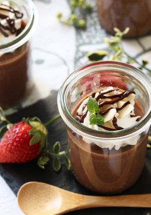 冷やすだけ　濃厚チョコレートプリン-レシピのメイン写真