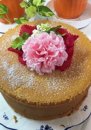 みかんジュレ入りシフォンケーキ-レシピのメイン写真
