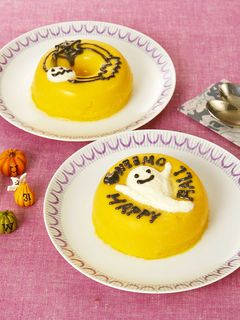 ハロウィン☆レンジで、かぼちゃプリン-レシピのメイン写真