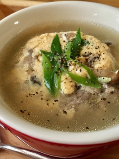 牛肉としめじの茶巾卵スープ♡-レシピのメイン写真