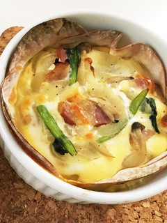 簡単!モッチリ餃子の皮でキッシュ☆-レシピのメイン写真