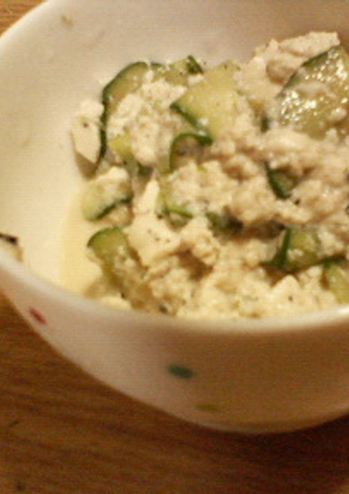 万能☆豆腐ごまだれ（今回はきゅうりと。）-レシピのメイン写真