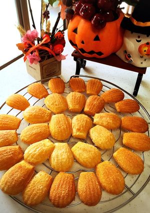 ハロウィンに♪量産かぼちゃのマドレーヌ♪-レシピのメイン写真