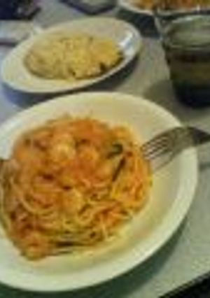小エビとほうれん草のトマトクリームパスタ-レシピのメイン写真