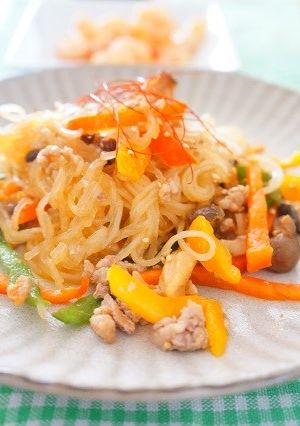 肉だし香る♪春雨と挽肉のチャプチェ-レシピのメイン写真