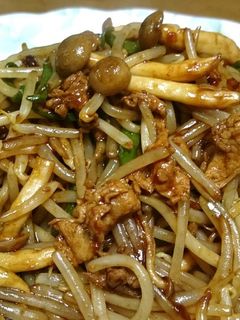 ☆簡単!焼そば粉ソースでもやし炒め☆-レシピのメイン写真