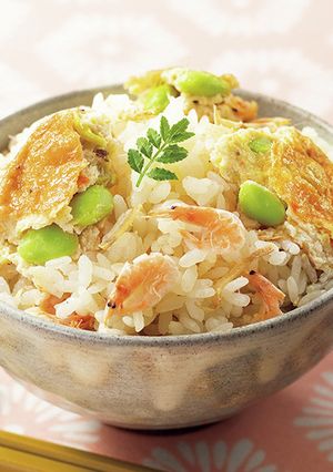 枝豆がんもと桜えびの炊き込みごはん-レシピのメイン写真