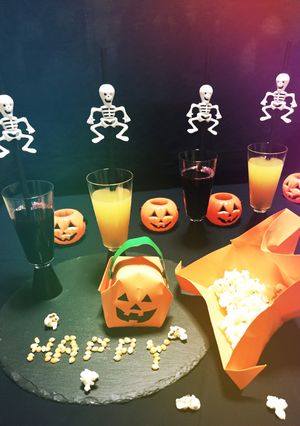 ハロウィン！ジャコランタンポップコーン-レシピのメイン写真