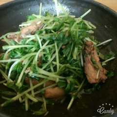 รูปของ 豆苗とさば缶のさっぱり和え