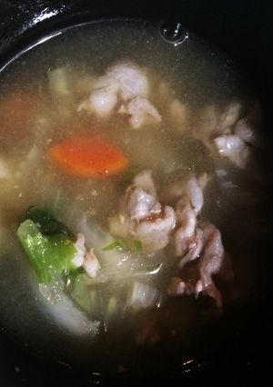 あごだしで豚バラと白菜のあったかお味噌汁-レシピのメイン写真
